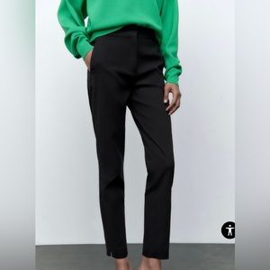 Zara Black Jogger Waist Pants